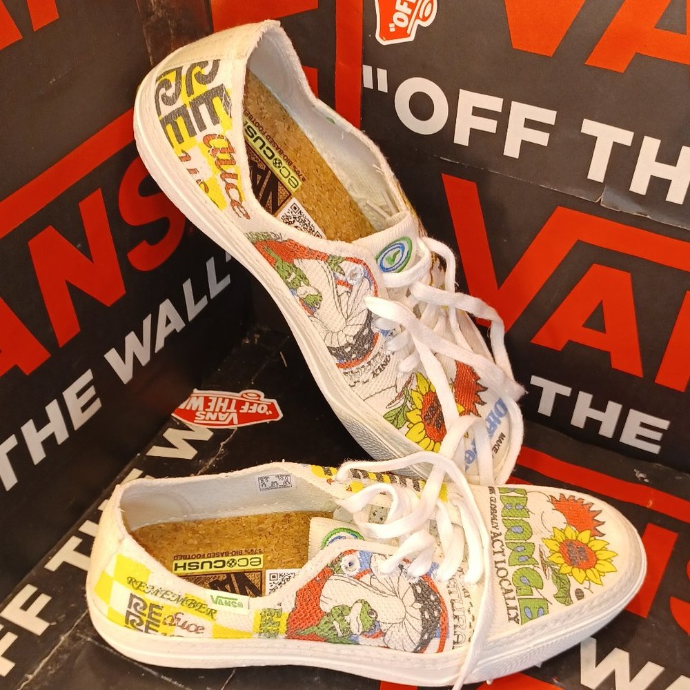 Vans Men's 8/Women's 9.5 Circle Vee Eco Theory Positivity VN0A4BWLARG
